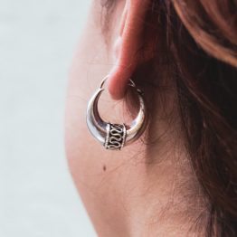 pendiente plata kabil