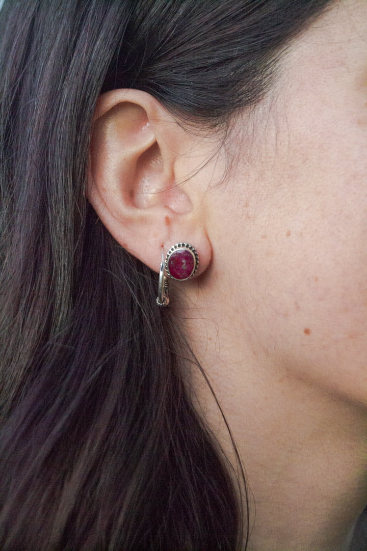 Pendiente Marala pendiente con amatista marala