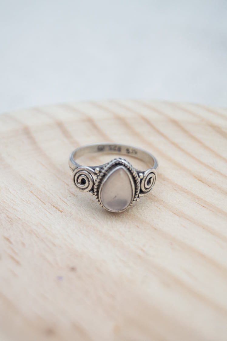 anillo cuarzo rosa ravi anillo cuarzo rosa